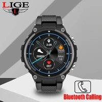 lige bluetooth calling for men smart watch 2022 smartwatch ip67 waterproof sports fitness watch smartband clock for android ios