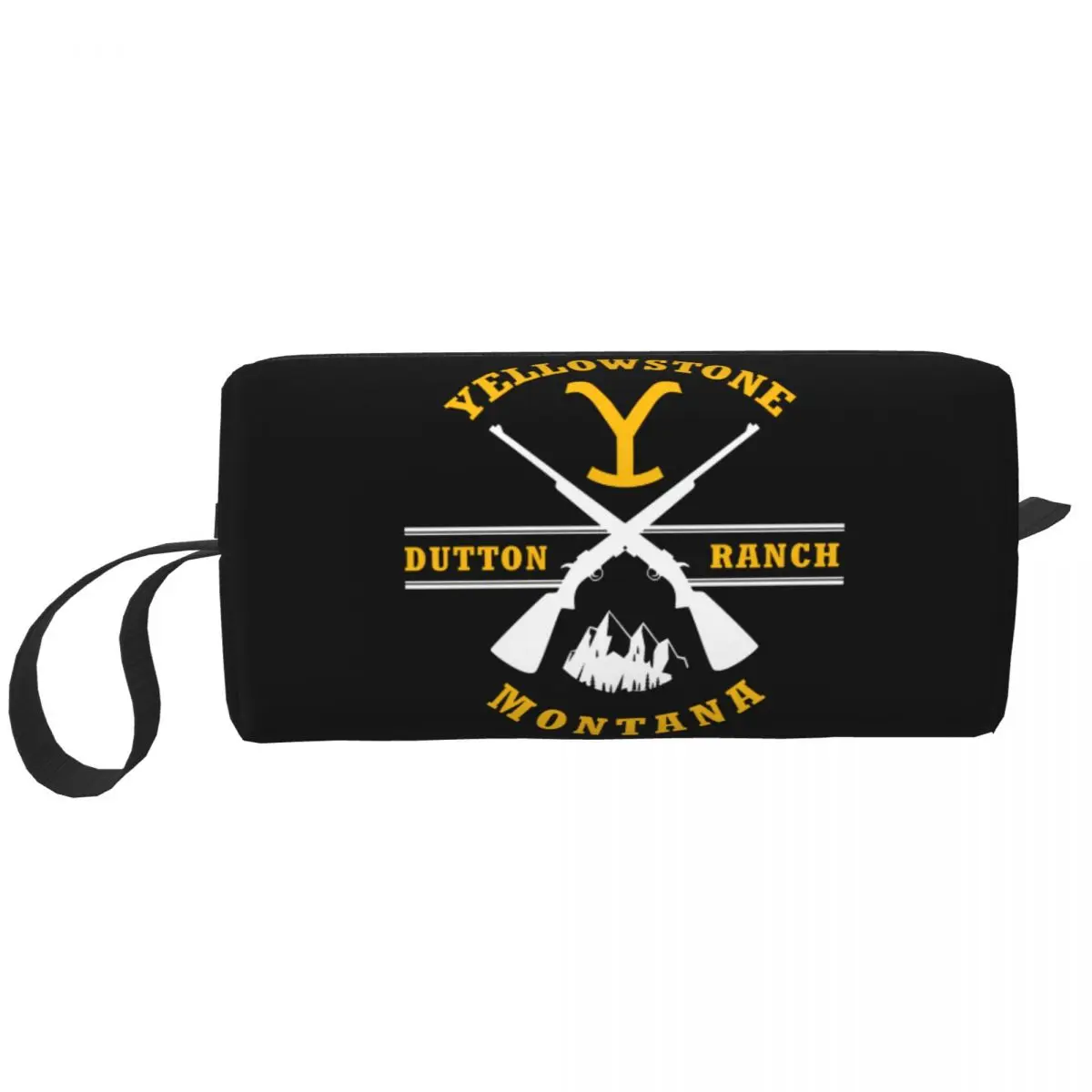 

Yellowstone Dutton Ranch Guns Makeup Bag for Women Travel Cosmetic Organizer Cute Storage Toiletry Bags Dopp Kit Case Box