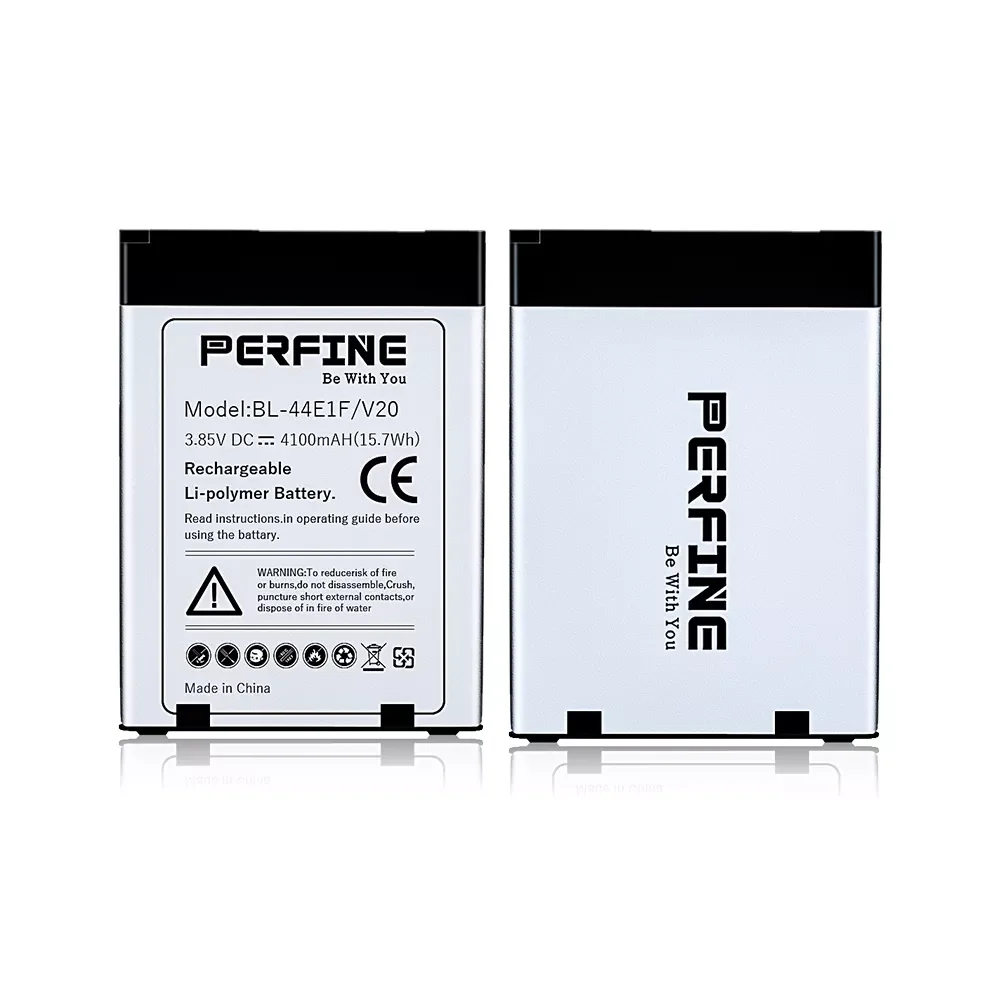 

2pcs V20 Battery Perfine V20 4100 mAh BL-44E1F Replacement for H910 Stylo 3 LS777 Stylus 3 LG-M400Y Replacement Batteries