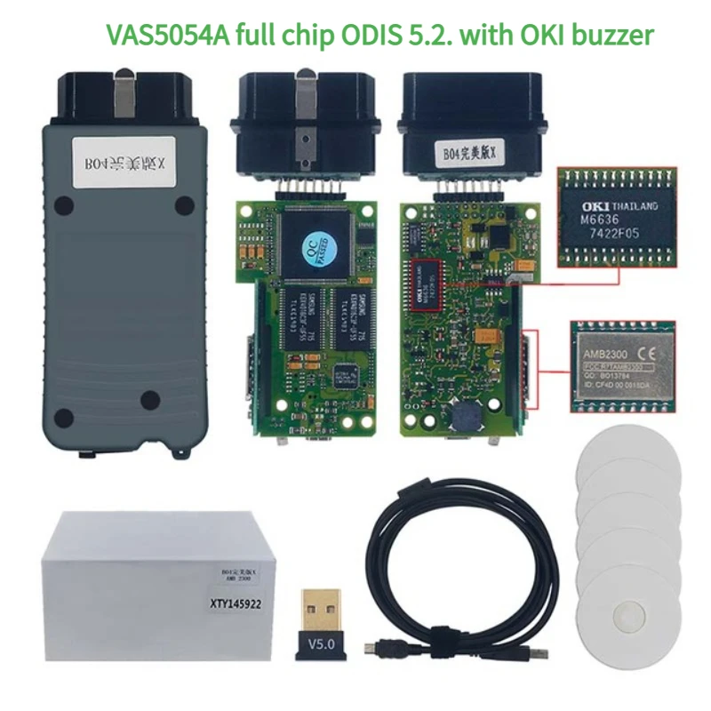 

VAS5054A Full-chip ODIS5.2.6 with OKI Buzzer for Volkswagen Audi Skoda Diagnostic Instrument High quality Car Diagnostic Tool