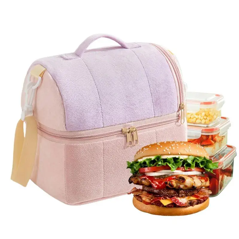 

Lunch Sack Lunch Box Container Leakproof Thermal Cooler Sack For Food Storage High Capacity Handbags Case For Travel Picnic