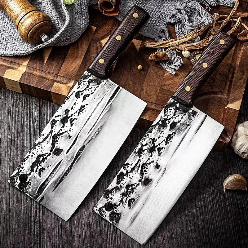 

Традиционный кованый кухонный нож, молоток, шеф-повара из нержавеющей стали, измельчитель, кухонные ножи, слайсер для мяса, нож мясника, кухонные инструменты