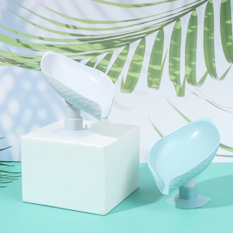 

Leaf Shape Soap Box Drain Soap Holder Box Bathroom Shower Soap Holder sponge Storage Plate Tray Bathroom Supplies Bathroom Gadge