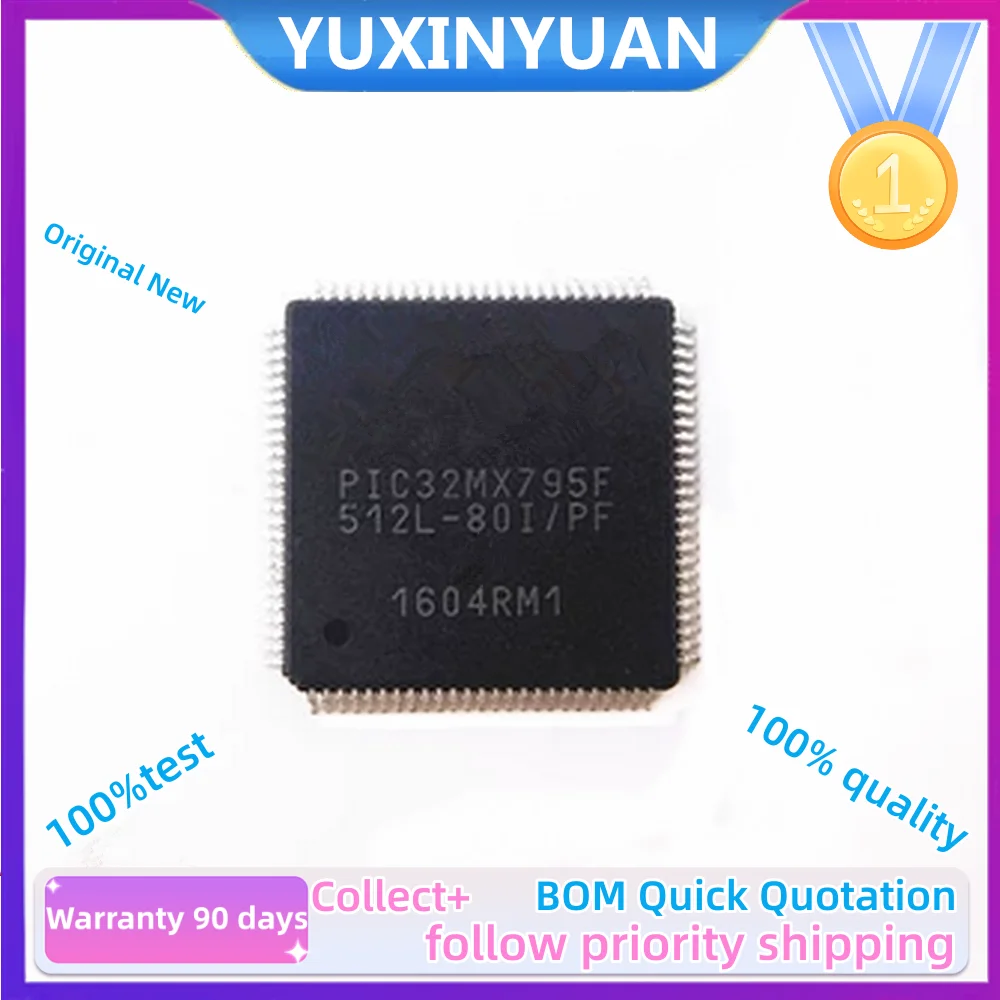 

1 шт PIC32MX795F512L-80I/PT 80V/PT TQFP100 PIC32MX795F512H-80I/PT 80IPF QFP в наличии