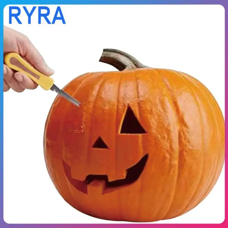 

Удобный разделитель целлюлозы, инструмент для резьбы в виде тыквы, многофункциональный инструмент 3 в 1 для резьбы в виде тыквы, оранжево-красный и оранжевый