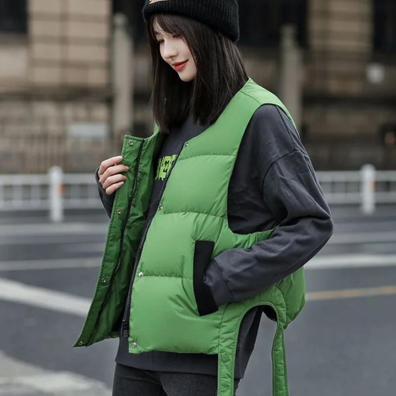 DEODAR Winter Women Short Down Coat Lady Soft Loose 90% White Duck Down Jacket Green Liner Detachable Parkas Outwear Windproof