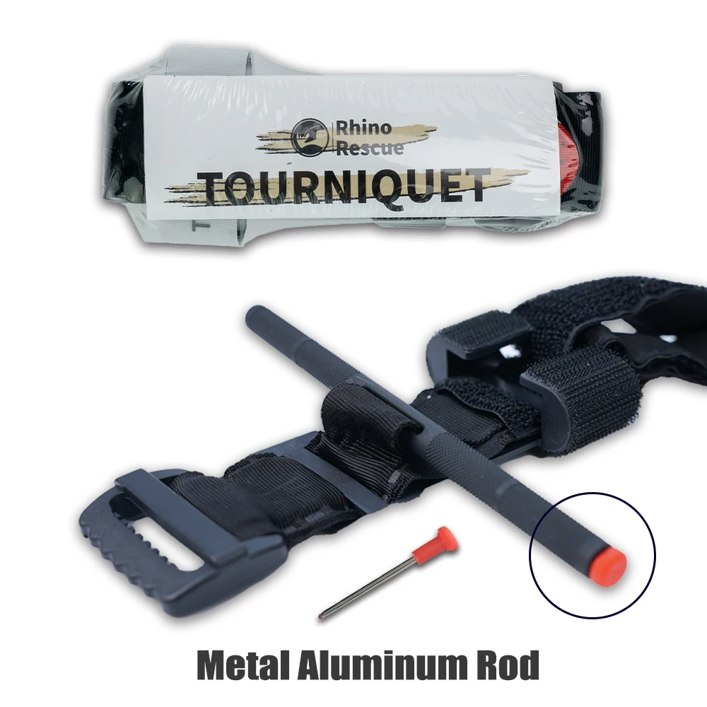 

RHINO Aluminum Windlass First aid bleed quick stop blood control Stanch tourniquet life trauma strap save medic rescue