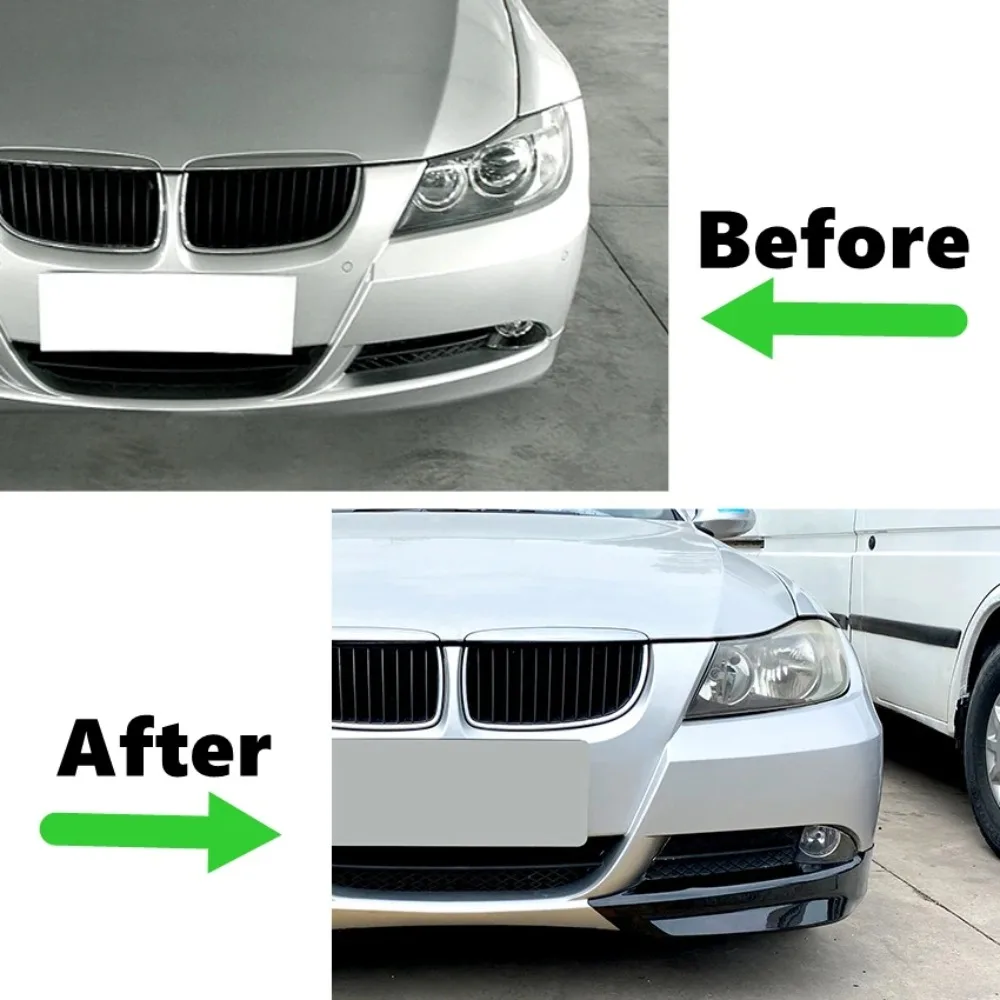 Фото Новый передний бампер, сплиттер, спойлер, обвес для BMW 3 серии E90 E91 320i 330i 2005-2008, защита переднего бампера №4