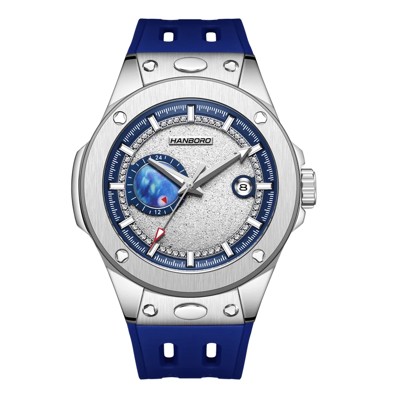 Мужские автоматические часы HANBORO 42 мм механические наручные часы ...