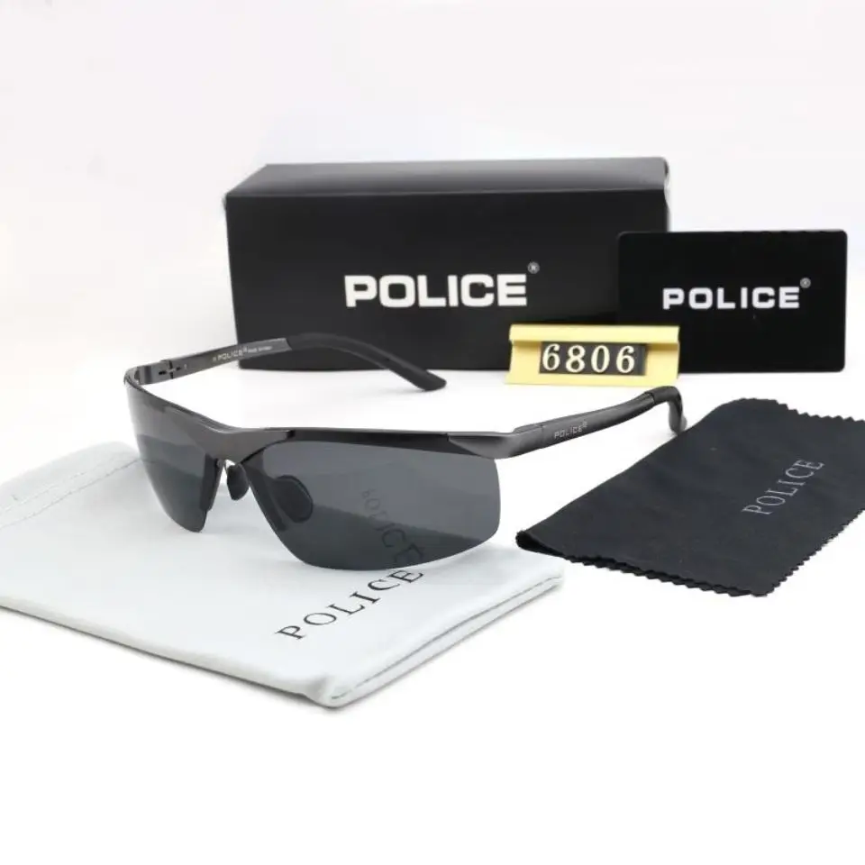 

POLICE 2022 Brand Summer Retro Design Mens Sunglasses Polarized Pilot High Definition Driving Mirror Sunglasses Men Gafas De Sol