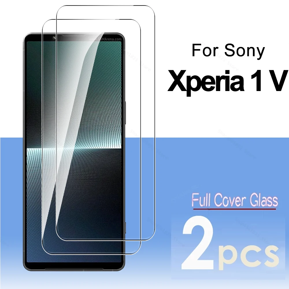 

2 шт. для Sony Xperia 1 10 V 5G полное покрытие закаленное стекло Xperia1V Xperia10V 1 V 10 V V1 V10 Xperia1 Xperia10 V HD защита экрана