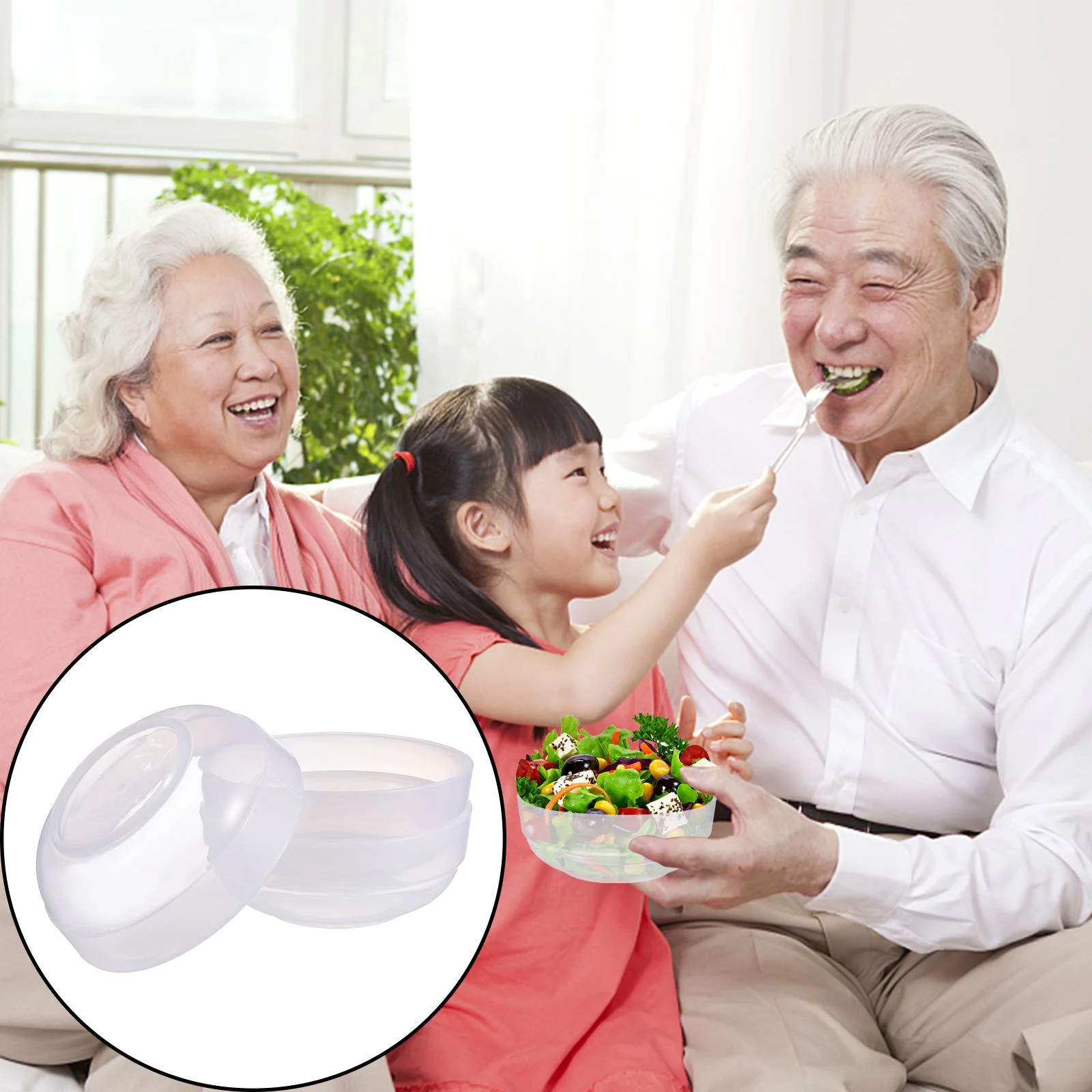 3 шт. миска для салата пластиковый контейнер супа с лапшой быстрого приготовления