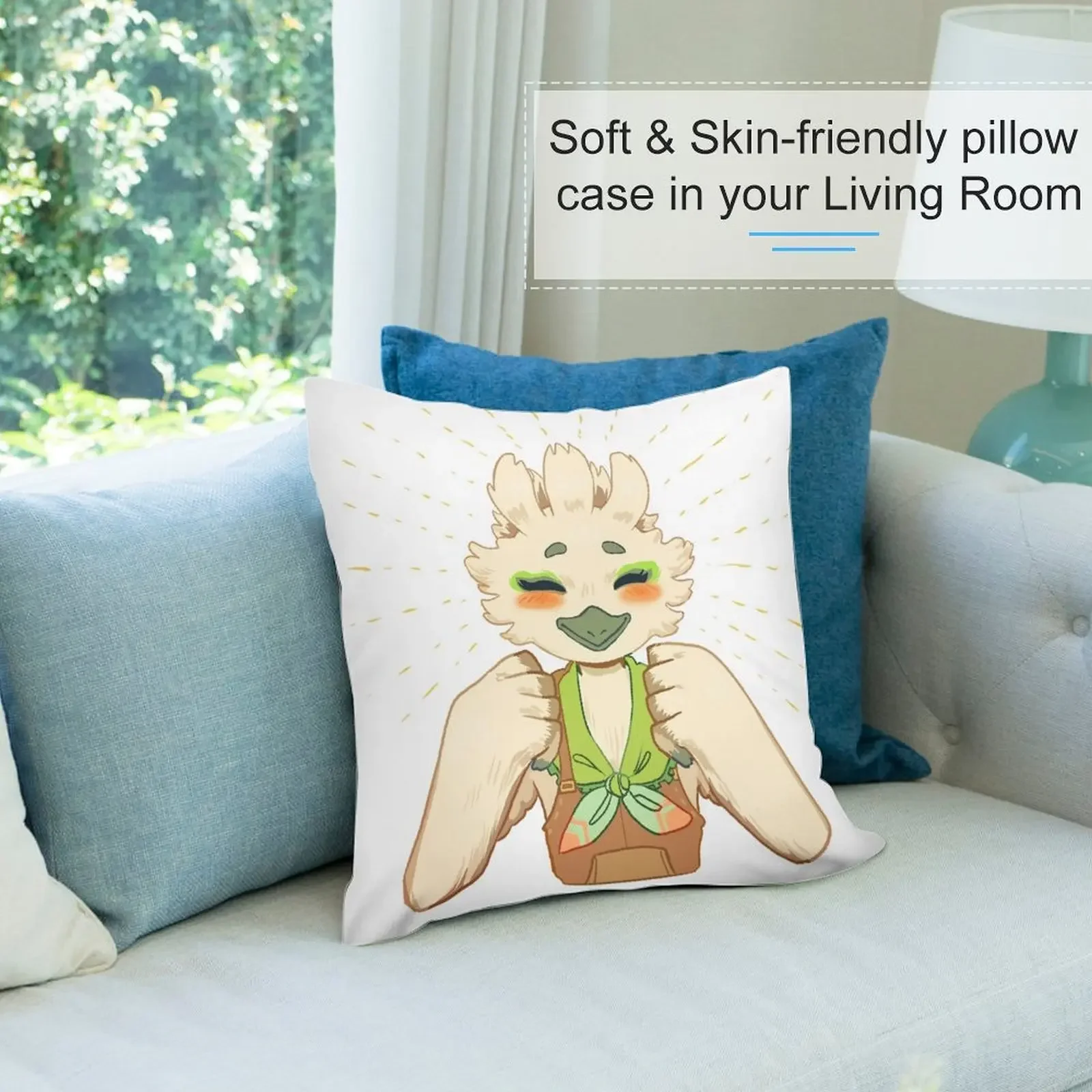 Тюлин любит тебя! Декоративная роскошная наволочка для подушек