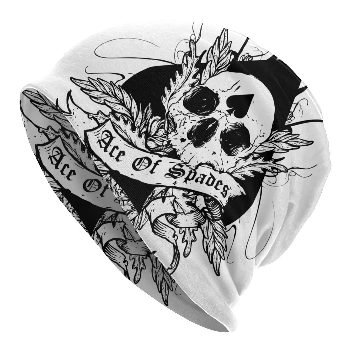 Шапка в стиле панк-рок с черепом вязаные шапки осенне-зимние уличном шапки-бини