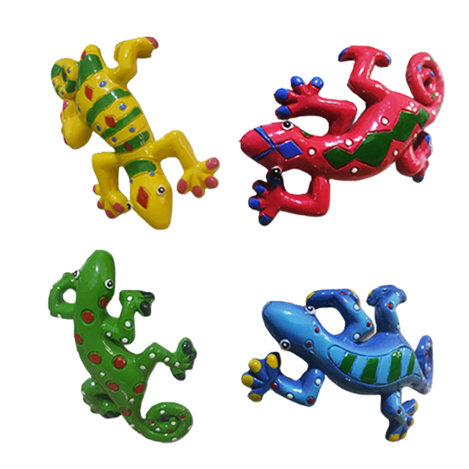 

Украшение для сада, наружное настенное украшение из смолы, 4 упаковки, настенное украшение в виде ящерицы, садовые скульптуры и статуи для по...