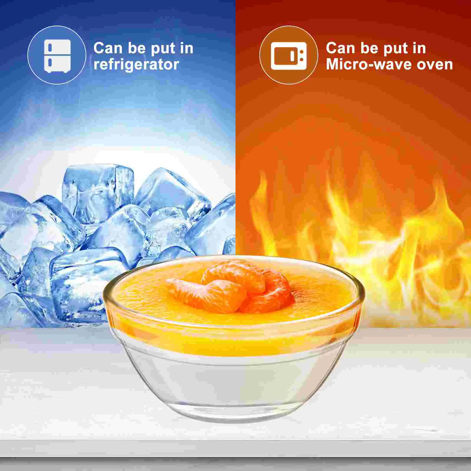 6 шт. Bozai миска для торта стеклянные миски десертные чашки контейнеры конфет