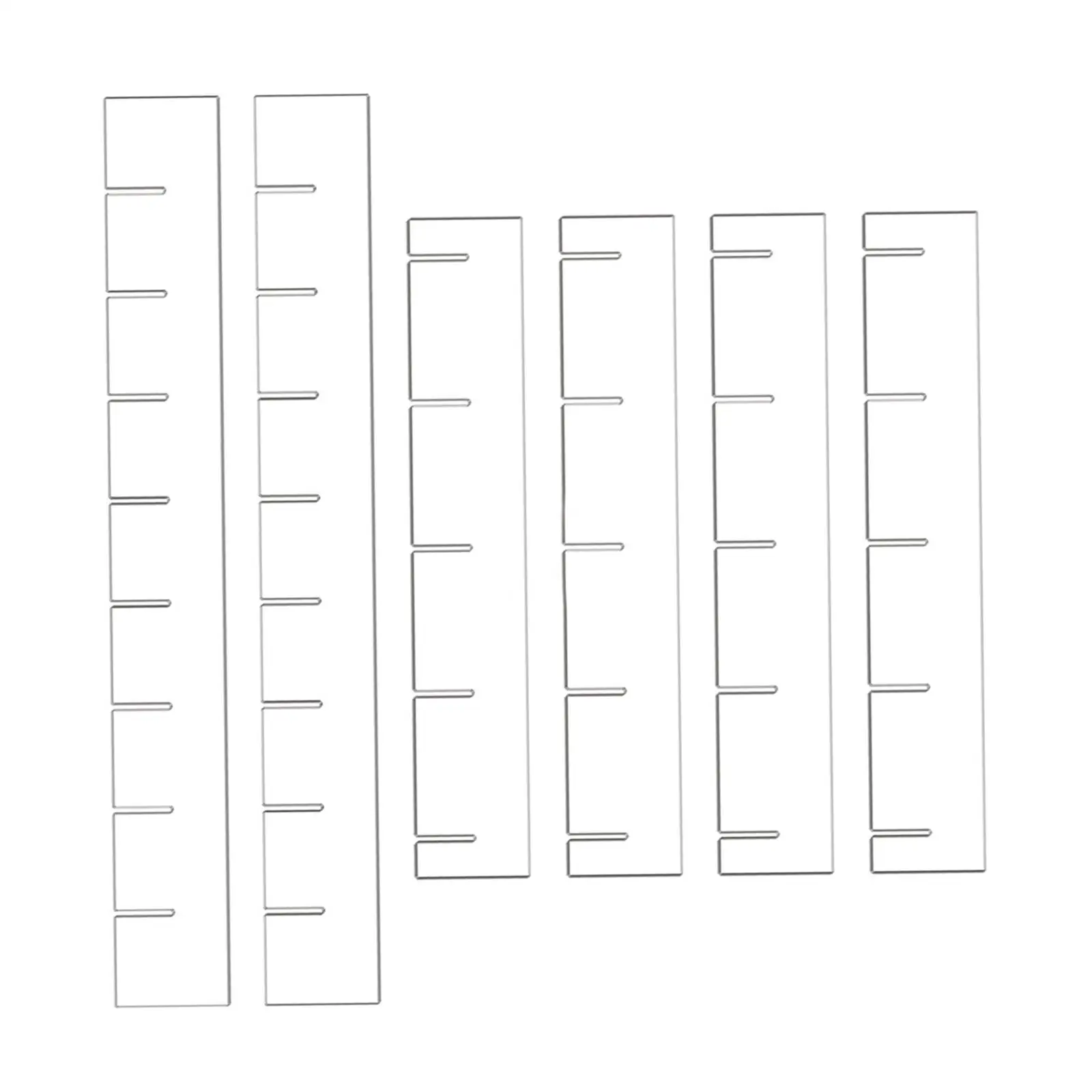 

6x Drawer Dividers Organizer Drawer Organisers for Tools Cosmetics Clothes