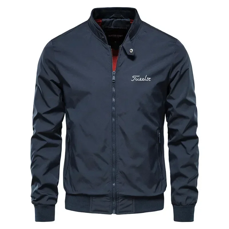 

Мужская спортивная куртка для гольфа, модная ветрозащитная куртка с воротником-стойкой, Корейская одежда для гольфа, Осень-зима 2023
