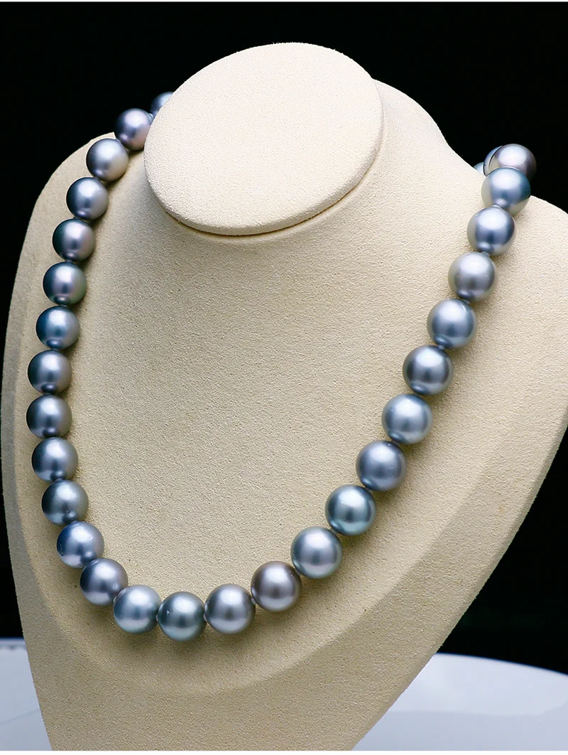 

Huge Charming 18"10-11mm Natural Sea Genuine Round Pearl Necklace Free Shipping Women Jewelry Chains Necklaces Jewelry