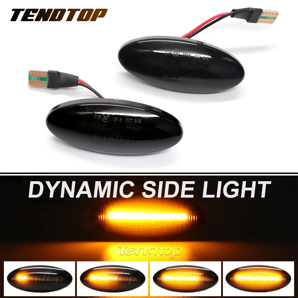 Динамический указатель поворота светодиодный боковой габаритный крыла