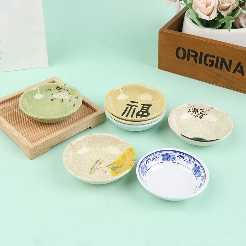 

Chinese Style Simitation Ceramic Bowl Mini Dish Model Dollhouse Miniature Doll House Kitchen Toys Accessories