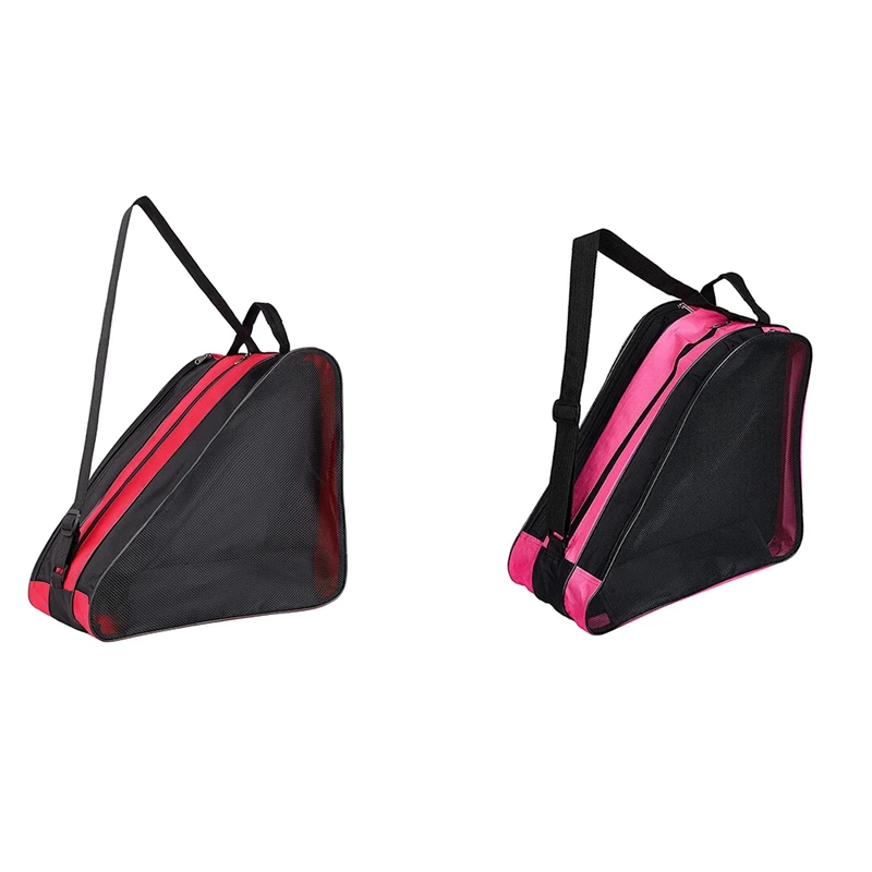 

Сумка для роликовых коньков, воздухопроницаемые сумки для роликовых коньков с регулируемым плечевым ремнем, сумка для хранения обуви из тк...