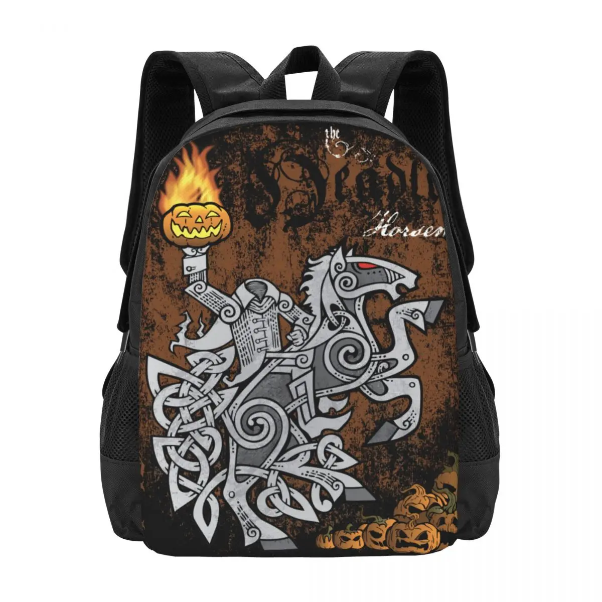 The Headless Horseman Backpack for Girls Boys Travel RucksackBackpacks for Teenage school bag
