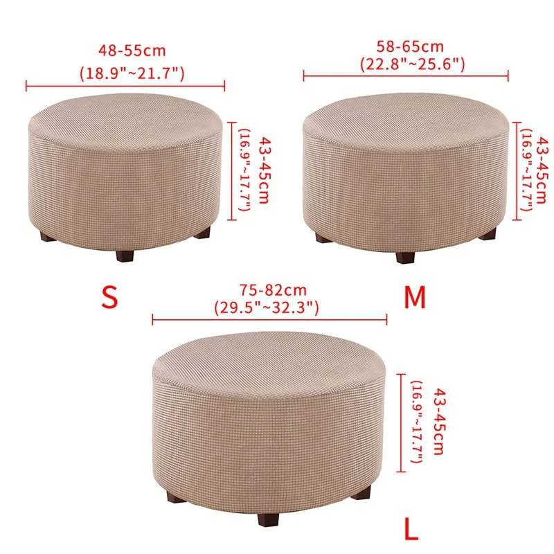 Эластичный круглый чехол для стула однотонные чехлы стульев уплотненный