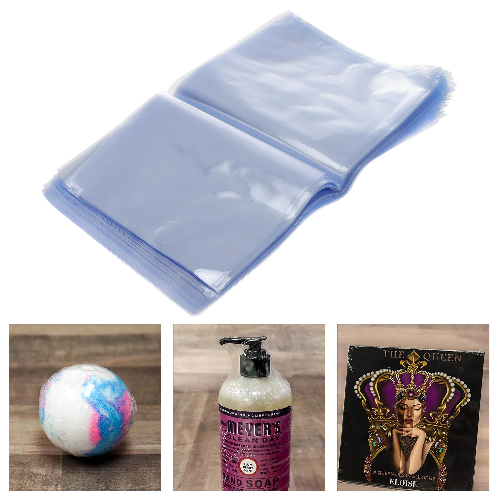 

100 PCS Shrink Wrap Sealer Soap Bag Sealer Heat Seal Take A Bath Pvc Heat Shrink Wrap Laminating Film Bags