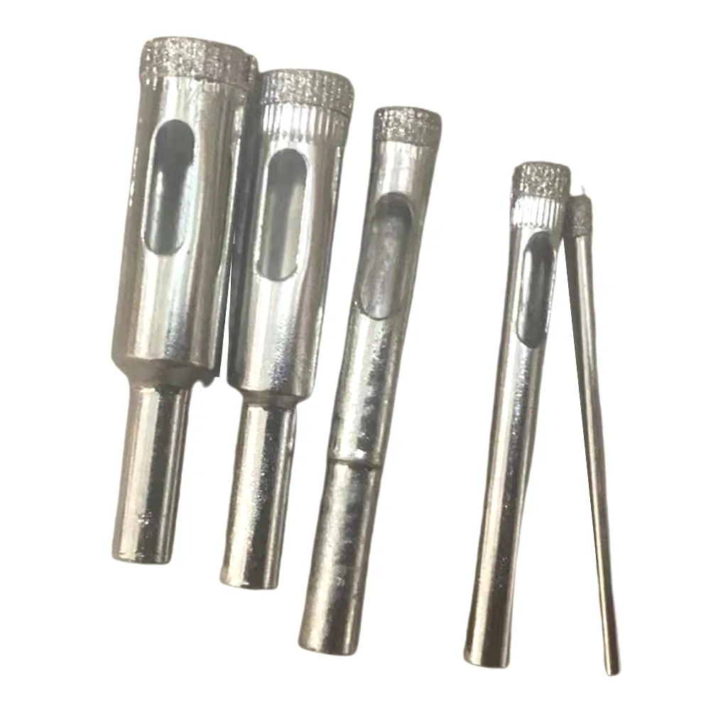 

5 Pcs Glass Drill Bit Diamond Tipped Holesaw Drill Bit Set For Tile Marble Slate Glass Hole Saw Drilling Tools