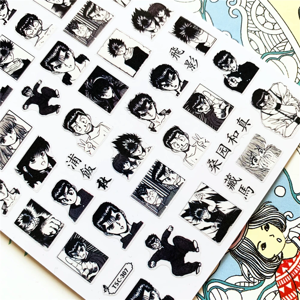 

TSC-307 Handsome boy DIY 3D Back glue Nail Art Stickers Decals Sliders Nail ornament decoration