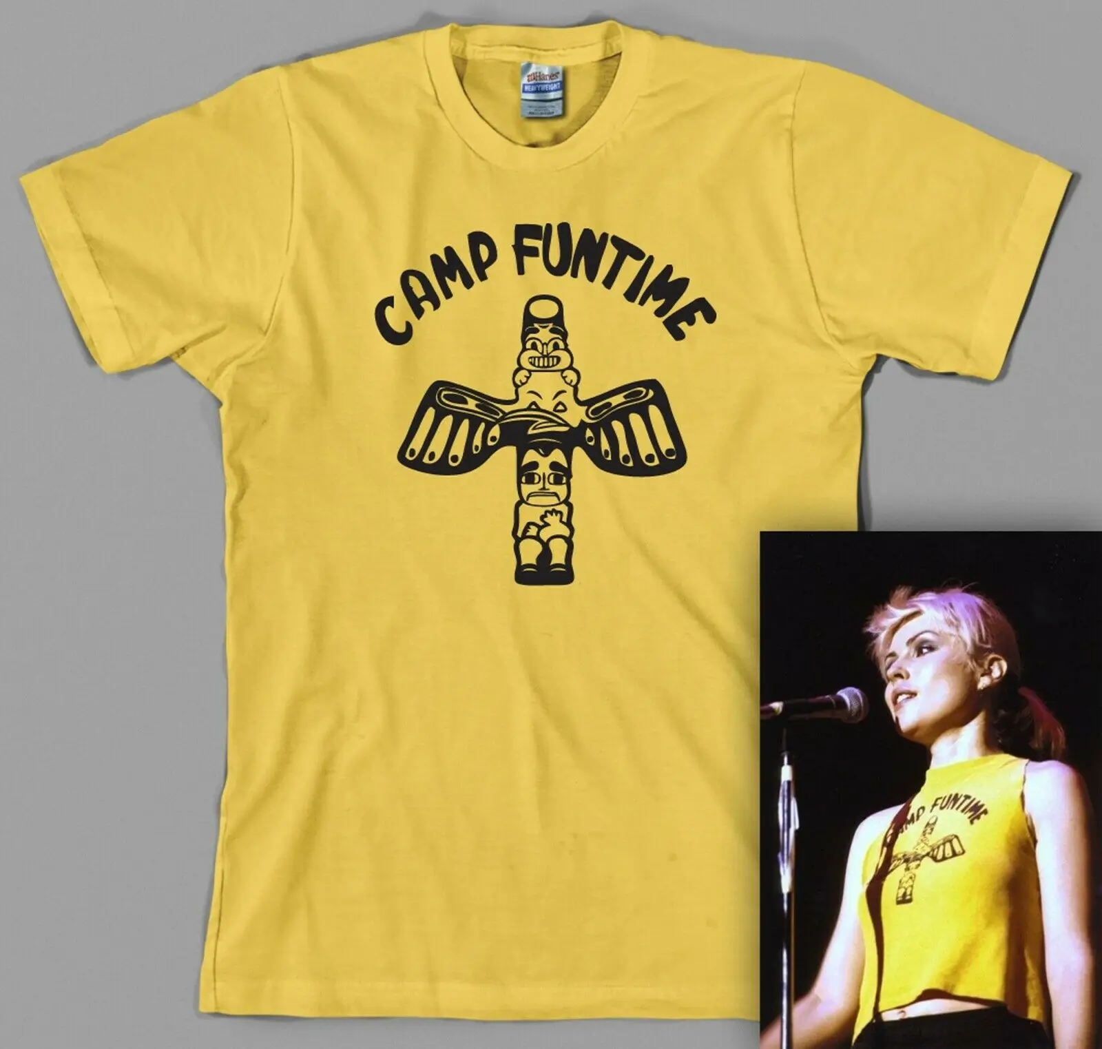 Футболка для лагеря Funtime, Дебби, Гарри, Дебора, blondie 70s, Классическая, рок, панк