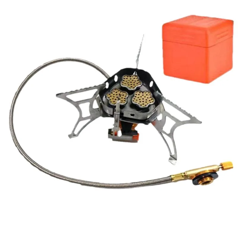 Газовая плита 5800 Вт газовая с 3 головками походные поездки удобная эффективная