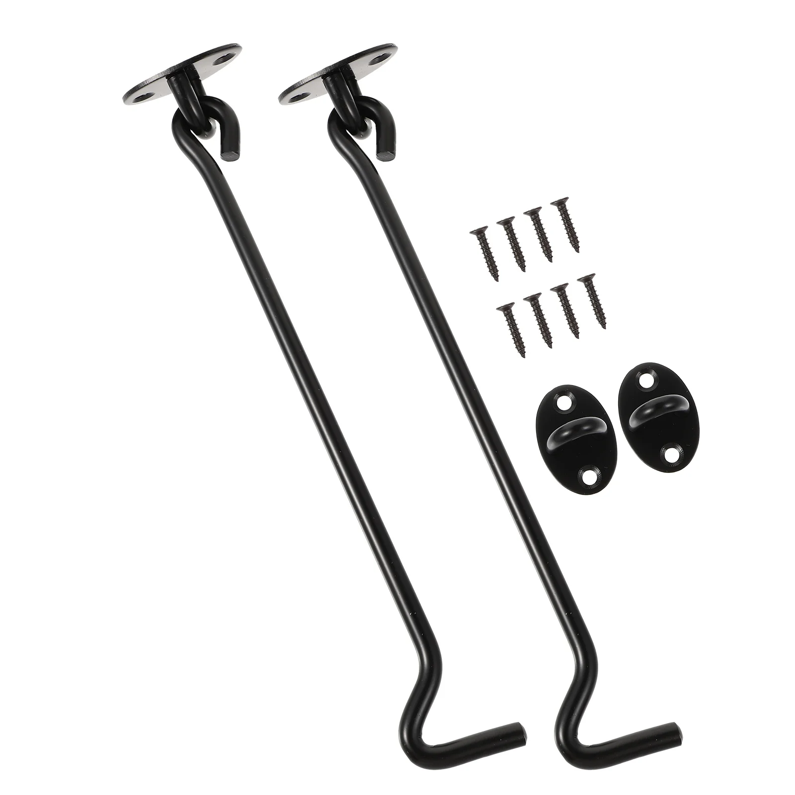 

2pcs Stainless Steel Window Hook Window Catch Practical Widow Hook Black
