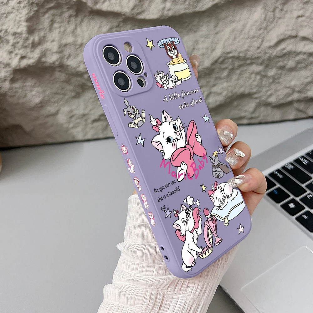 Милый чехол для телефона Marie Cat Huawei P40 P30 P20 Lite Mate 20 Nova 9 SE 8i 7i 6 4e Pro с прямым краем