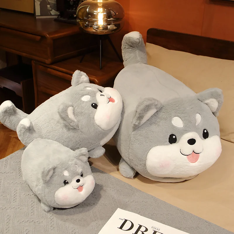 

35-70CM Kawaii Chubby Husky Dog Plush Toys Soft Stuffed Dog Pillow Doll Toys for Kids Baby Appease Toy Girls Birthday Gifts