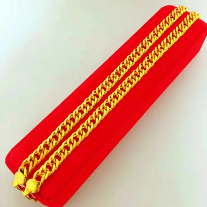 Имитация 100% чистого 18-каратного золота большой яркий мужской модный плечевой