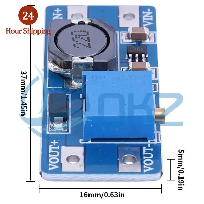 10 шт. Повышающий Модуль преобразователя MT3608 DC-DC Регулируемый питания регулятор
