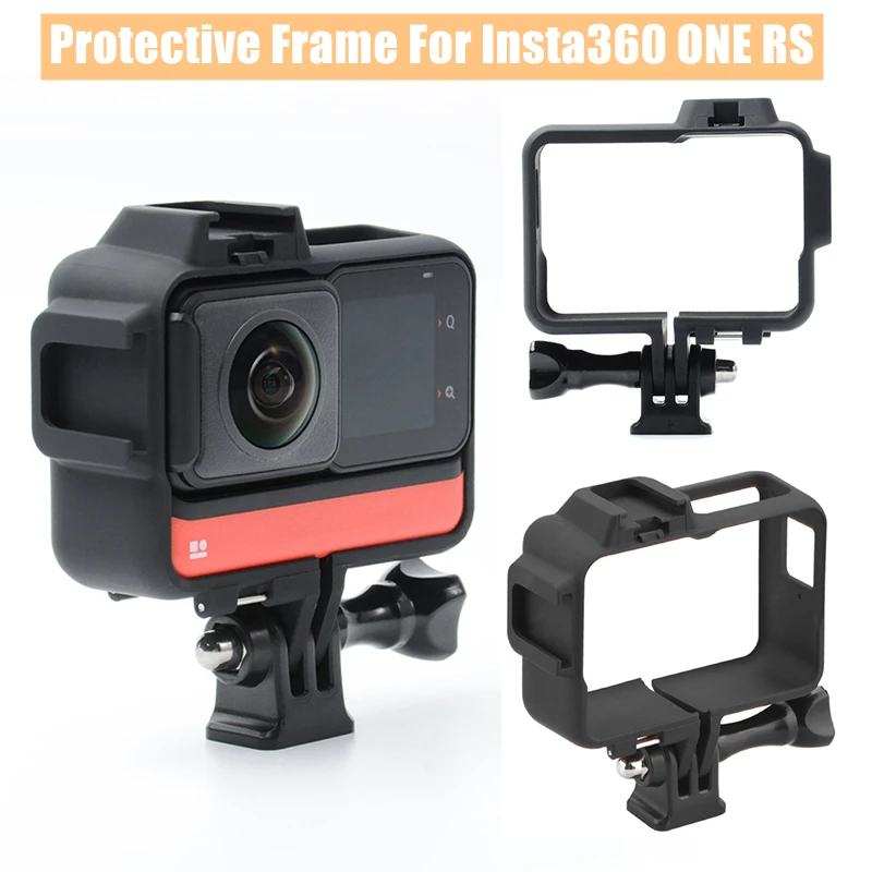 

Protective Frame Case For Insta360 ONE RS Mounting Bracket With Cold Shoe Action Sports Camera Accessories
