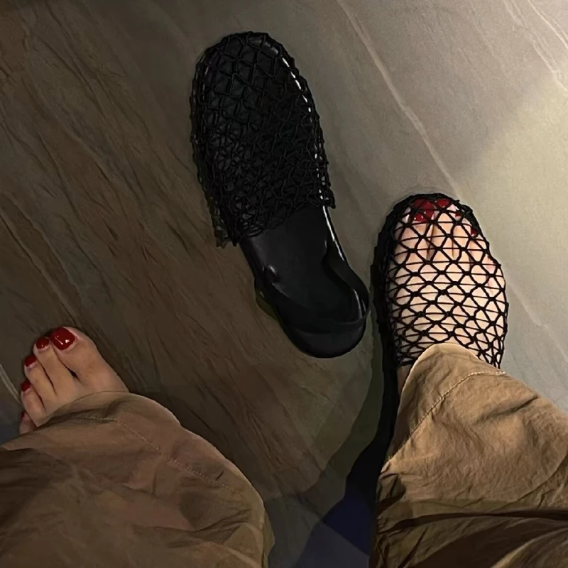 Сандалии Baotou сетчатые с перфорацией пляжные тапочки для отдыха на открытом