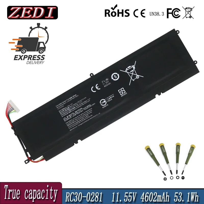 ZEDI RC30-0281 Новый аккумулятор для ноутбука Razer Blade Stealth 13 2018 2019 GTX 1650 Max-Q RZ09-03102E52-R3U1 4602