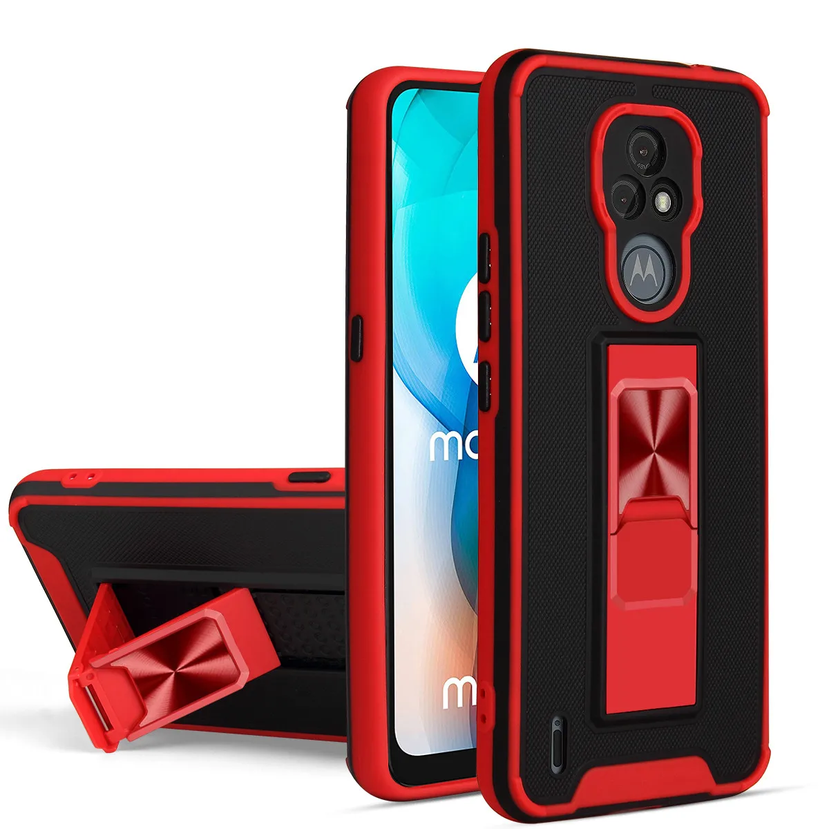 

Intelligent Car Magnetic Stand Skin Feel Shell Shock For Motorola E6S E6i E7 E7power E7ipower moto one 5G G 5G plus Case Cover