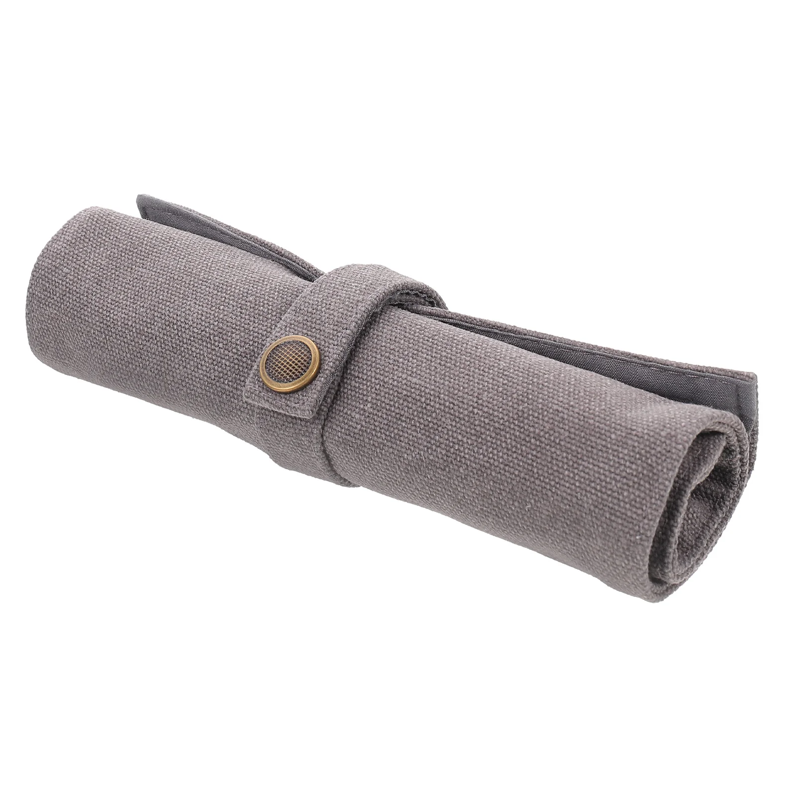Roll Case Up Canvas Pouch Colored Holder Pen Wrap Organizer Pens Artist Stationery Clothes Foldable Brush Student Slot Wraps