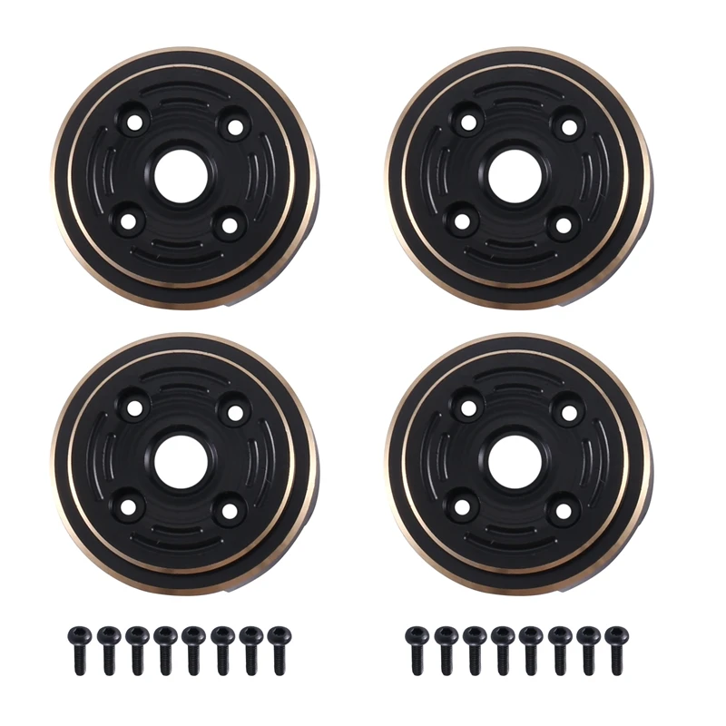 

4Pcs 148G Brass Outer Portal Housing Counterweight For FMS FCX24 1/24 RC Crawler Car Upgrade Accessories