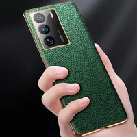 coque for zte axon 40 ultra 5g plating leather phone case for axon 40 ultra ultra slim phone cover for a2023p shockproof fundas