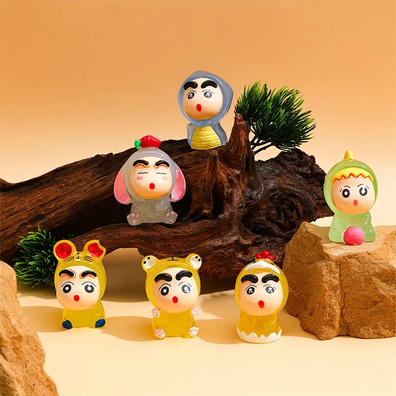 Светящиеся миниатюрные фигурки из смолы в виде 12 знаков зодиака 1 шт.