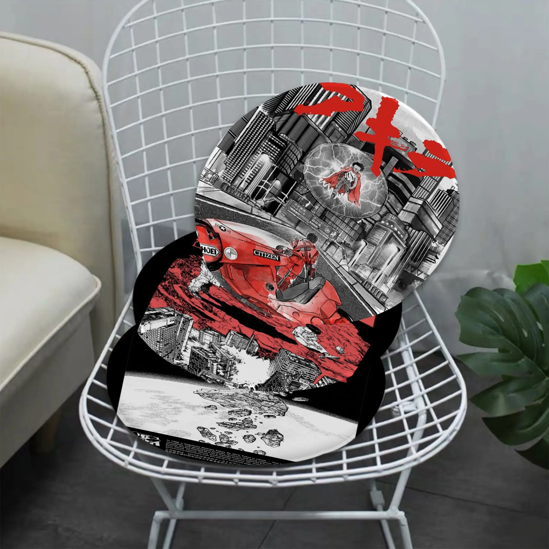 

Classic Anime Movie Akira Nordic Printing Meditation Cushion Stool Pad Dining Chair Seat Cushion Anti-Slip Outdoor Cushions