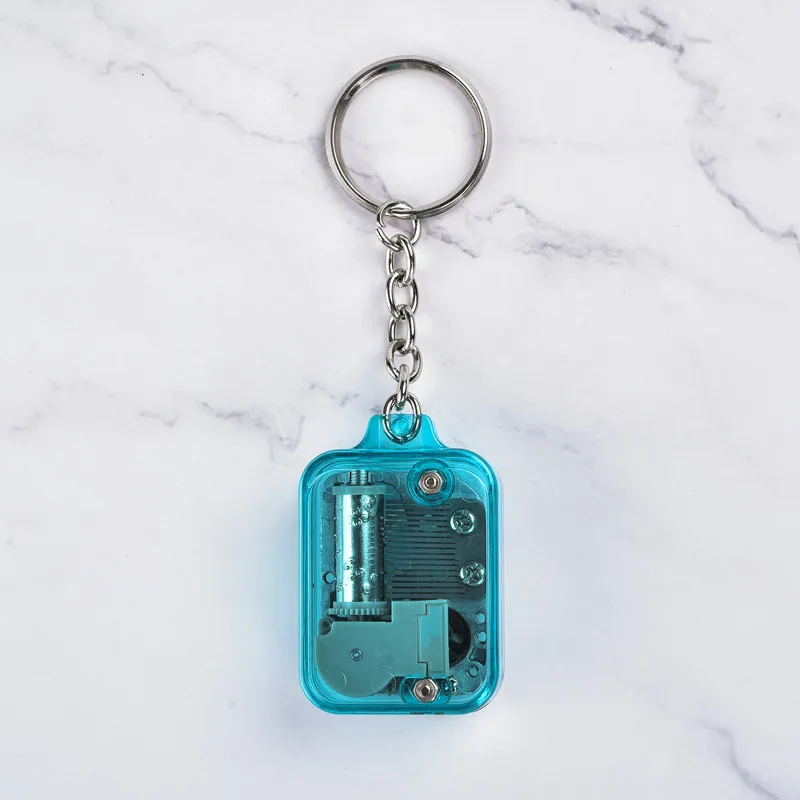 12 Colors Constellation Creative Gift Music Box Keychain To Carry Music Box Pendant Key Decoration Music Box images - 6