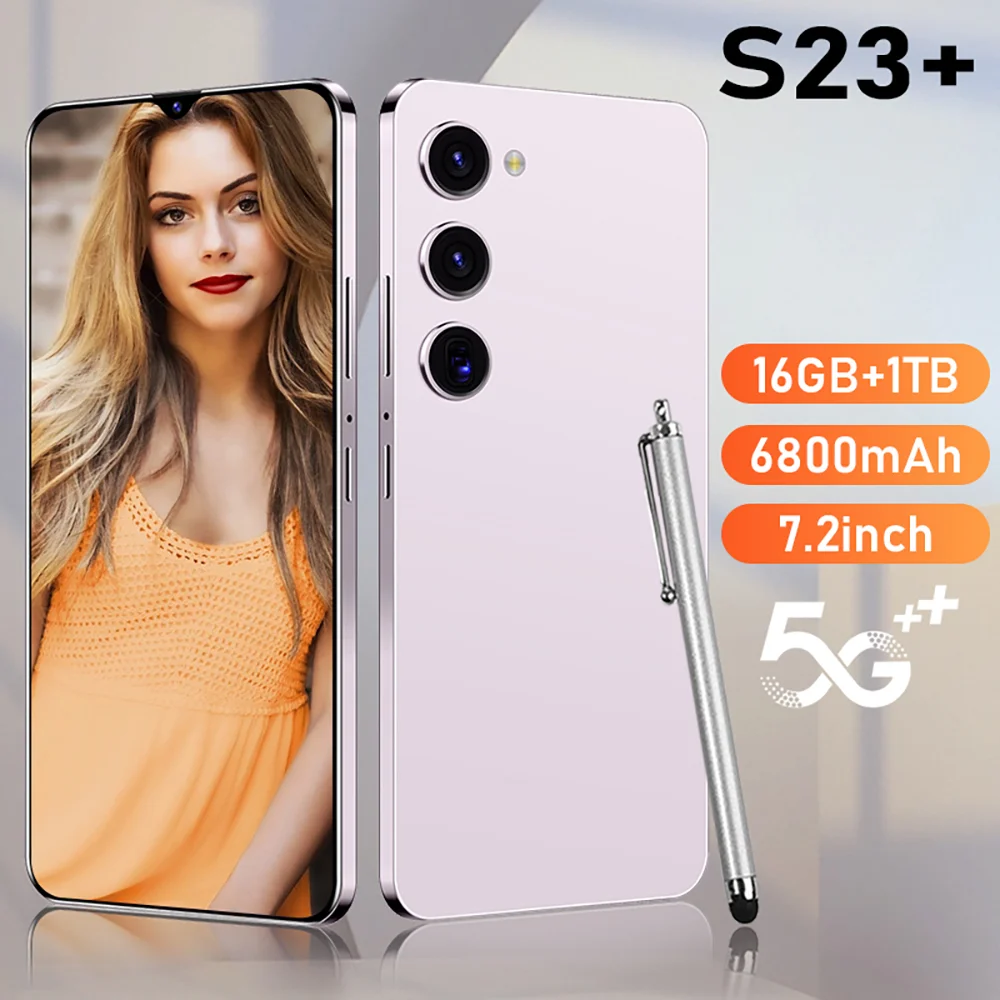 

New Global Version S23+global Version Smartphone 16G+1TB 4G/5G Network Phone Dual Sim Android Phone