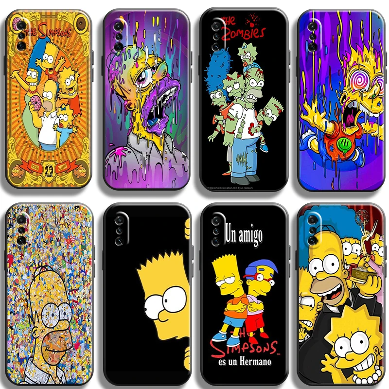 

The Simpsons Phone Case For Xiaomi Note 10 Pro Lite 10S 10 Pro Lite Soft Funda Luxury Ultra Carcasa Back Liquid Silicon